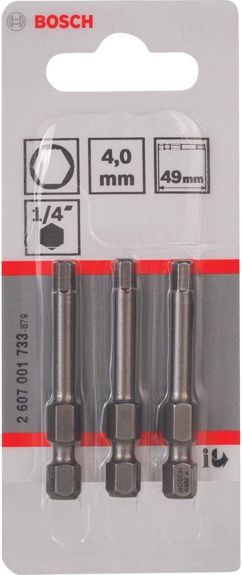 Bosch Bit extra-hard HEX 4 49 mm