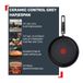 Tefal Ceramic Control Grey Hapjespan - 24 cm - Keramisch - Inductie - Inclusief Deksel