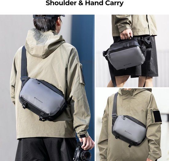 K&F Concept Alpha Camera Sling Bag 10L - Grijs/Zwart
