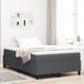 vidaXL - Platformbedframe - Donkergrijs - 120 x 190 cm - Corduroy stof