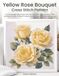 Yellow Rose Bouquet Cross Stitch Pattern