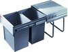 Hailo Tandem-Rb Inbouw Prullenbak - 36 Liter - Grijs