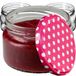 KADAX Kleine inmaakpotten, 250 ml, jampotten met deksel, luchtdichte potten om cadeau te geven, mini-potten voor honing en specerijen (10 stuks, roze gestippeld)