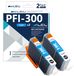 Canon Cartouches d'encre PFI-300, cyan, pack de 2, pour Canon PRO-300
