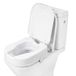PEPE Mobility Toiletverhoger voor Vierkante Toiletten 10 cm Wit met Deksel