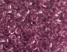 Japanse parels cilinder schat transparant paars 3,3 mm.8/0 100gr.