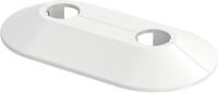 Flamco RVD CV-buisrozet dubbel 2x16mm - 1 stuk - wit