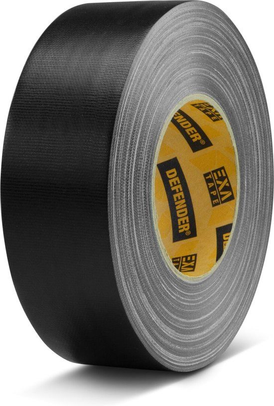 DEFENDER by Adam Hall EXA-TAPE B 50 ERGO-CORE DTEXAB50 Plakband Zwart (glanzend) (l x b) 50 m x 50 mm 1 stuk(s)