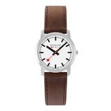 Mondaine Simply Elegant 36 glans-wit-leer br