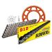 Kettingset DID Kettingset Alu 520VX3 / 118 clipslot oranje voor KTM LC4 EXC EGS SX SC Supermoto GS 540/620 cc Bj. 1994-2002