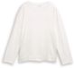 Tom Tailor - Loose fit shirt met lange mouwen in materiaalmix - Maat XXL - Whisper White