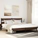 Maison Exclusive - Lit en métal sans matelas, marron, aspect chêne, 200x200 cm
