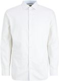 JACK & JONES Chemise Slim Fit Manches Longues Blanc Coton Biologique L