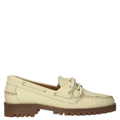 BRONX sie-nna leren bootschoenen lichtgeel