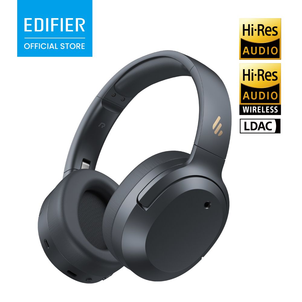 Edifier W820NB Plus V25 Headset Bedraad en draadloos Hoofdband Oproepen/muziek USB Type-C Bluetooth Marineblauw