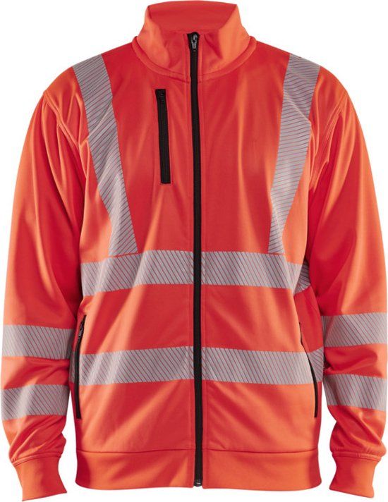 Blåkläder High Vis Sweatshirt met rits 3563-2538 - High Vis Rood - L