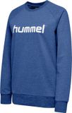 Hummel Go Cotton Logo Sweat - Women's Volleyball Sweatshirt - Blue