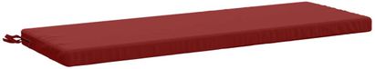 vidaXL Coussin de banc SOEST 100% Polyester Vin Rouge 110 x 40 x 5 cm
