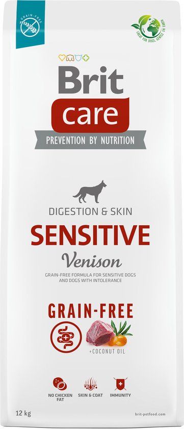 Brit Care Care Dog Grain-Free Sensitive Hert - Hondenvoer - 3 kg