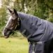 Horseware Rambo Optimo Couverture de pluie Capuche Lite 0g Bleu marine/Gris orage & Argent Grand