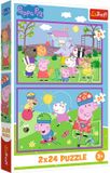 Trefl Peppa Pig puzzel - 2x24 stukjes