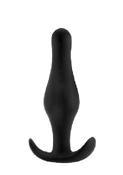 Shots Toys Butt Plug with Handle - Black - Medium