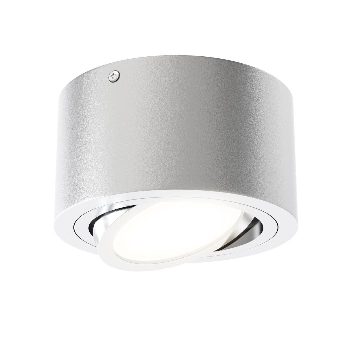 Briloner Leuchten TUBE Plafondspot - Zilver - Metaal - LED - 5W - 3000K - Rond