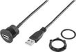 TRU COMPONENTS USB-20-BK USB A inbouwbus 2.0