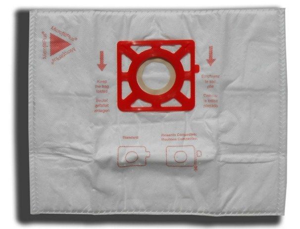 Rowenta ZR0039 Stofzuigerzakken - 6 stuks - Wit - Geschikt voor Silence Force, Compact Power, X-Trem Power