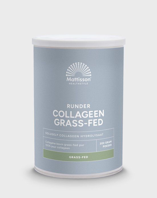 Mattisson Runder Collageen Poeder Solugel Grass Fed 300 Gram