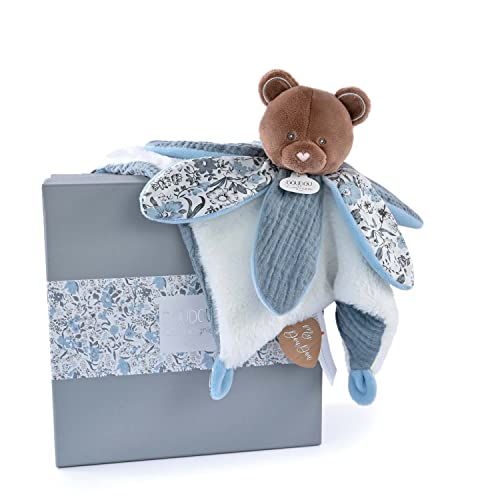 Doudou et Compagnie Boh'aime DC4023 Knuffeldier Beer Blauw 27 cm