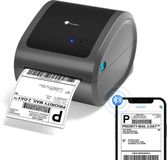 Phomemo D520BT - Draadloze Labelprinter - Bluetooth & USB - Thermisch Printen - Voor Mobiel & PC - Inclusief Labels - Grijs