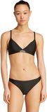 adidas dames Padded 2-Way Straps Triangle Bikini Set Swimwear, black/white, 32