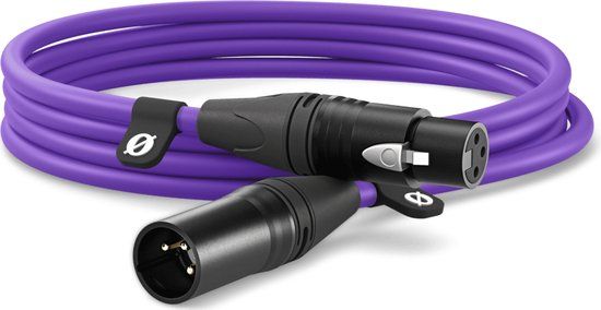 Rode XLR3M-PU XLR Verbindingskabel 3 m Lila