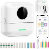 Ilona Mini printer voor mobiel - Pocket printer - Premium Mini Fotoprinter - Wit