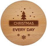 Engraved House Christmas Every Day Beuken Hout Onderzetter