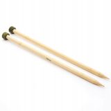 KnitPro K22330 breinaalden, bamboe, bruin, 30 cm x 5,5 mm, 2 count