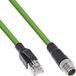 InLine M12 8-pins X-gecodeerd (m) - RJ45 (m) industriële netwerkkabel | CAT6a | PUR | 5 meter
