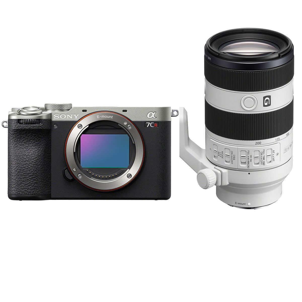 Sony A7C R systeemcamera Zilver + 70-200mm f/4.0 G II
