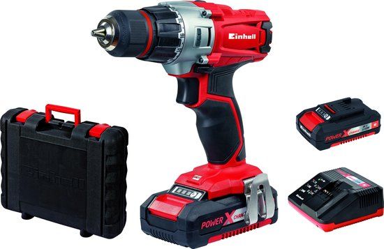 Einhell TE-CD 18/2 Li Accu Boor-/Schroefmachine Kit - Power X-Change - 18V - Incl. 2x 1.5Ah accu en lader