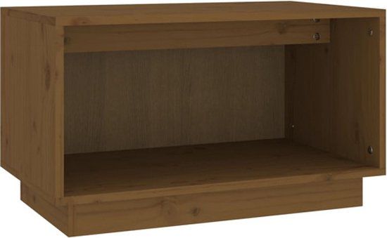 vidaXL Tv-meubel 60x35x35 cm massief grenenhout honingbruin