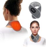 Non-branded Neck Warmer - Heating Pad - Muscle Relaxation - Wireless Rechargeable - 30 x 20 x 3 cm - Grey