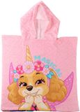 CERDÁ LIFE'S LITTLE MOMENTS Paw Patrol Poncho Meisjes – Skye & Everest Handdoek Poncho met Capuchon – Kinder Strandponcho Sneldrogend – Strand Zwembad Vakantie