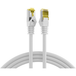 Patchkabel RJ45 Patchkabel Cat.6A S/FTP LSZH, Cat.7 Rohkabel weiß 25m - 1 VPE = 5 Stück