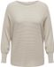 CARMAKOMA trui met ribbels CARNEW beige