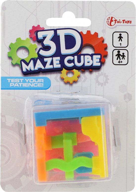 Fidget Cube Doolhof 3D - Geduldspel - Kunststof - 12+ jaar