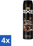 AXE Deodorant Spray Dark Temptation Chocoladegeur Verleidelijk Fris 200 ml (4 pièces)