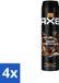 AXE Deodorant Spray Dark Temptation Chocoladegeur Verleidelijk Fris 200 ml (4 pièces)