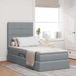 Maison Exclusive - Lit coffre à LED avec matelas gris clair 100 x 200 cm en tissu