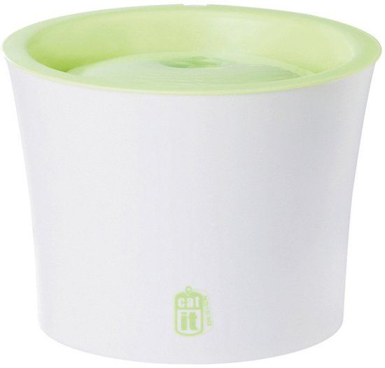 Catit Design Fresh Clear Drinkfontein - Kat - Wit Groen - 3L - USB